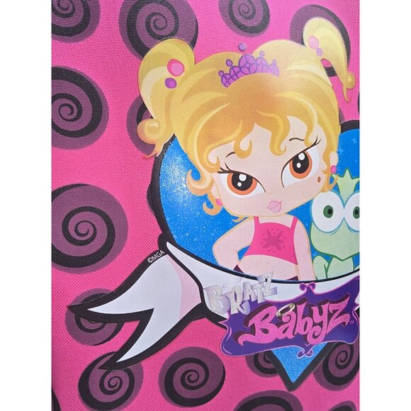 Bratz Babyz Suit Case Yasmin & Frog Pink Black Rolling Travel Bag - Picture 4 of 11